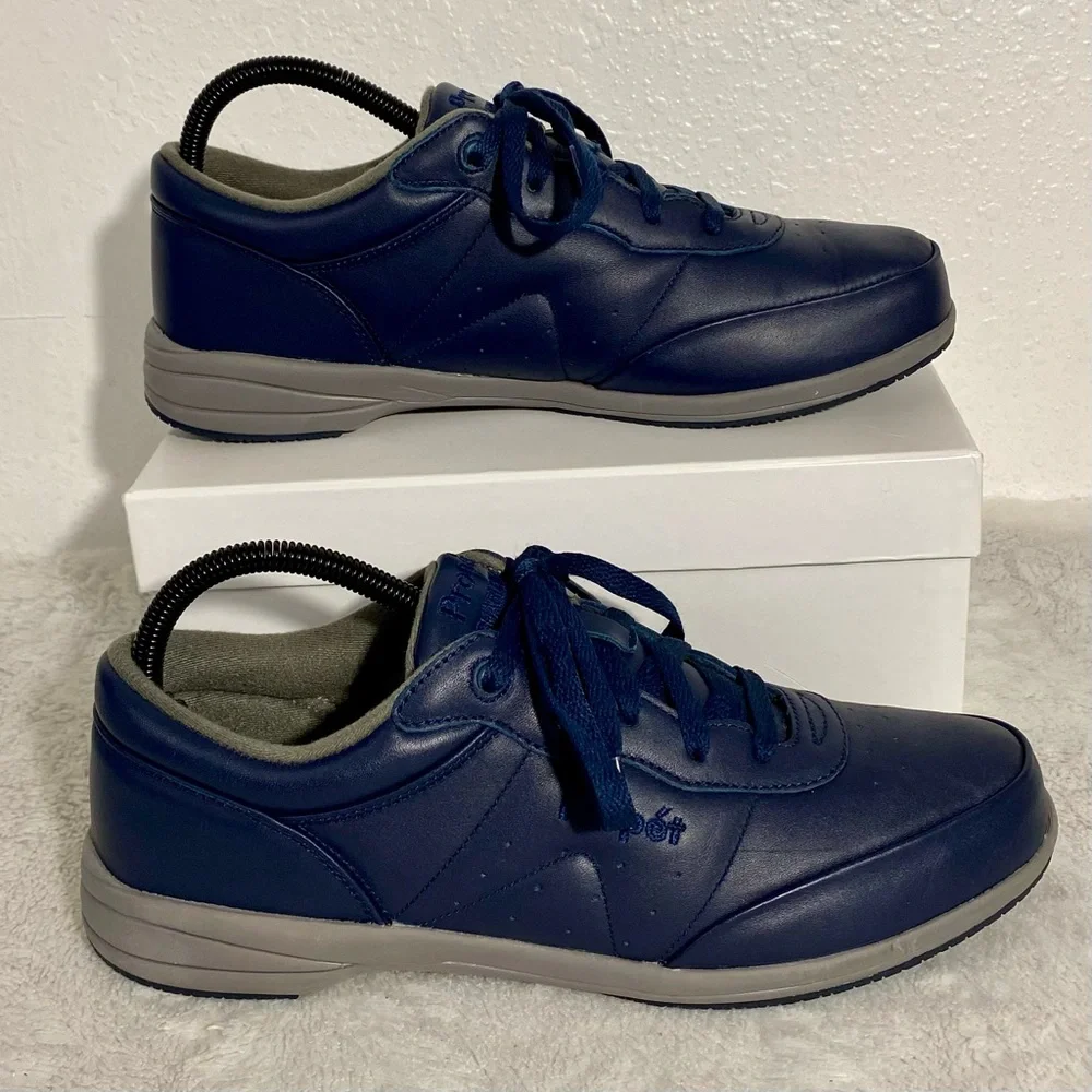 Propet Washable Walker Navy Blue Leather Sneakers Women’s Size 10 M(B)
